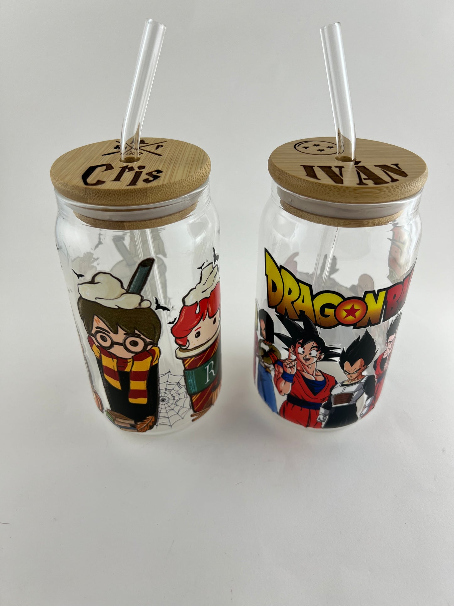 Vasos de cristal personalizados